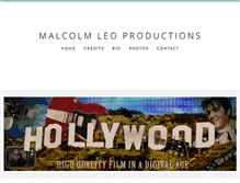Tablet Screenshot of malcolmleoproductions.com